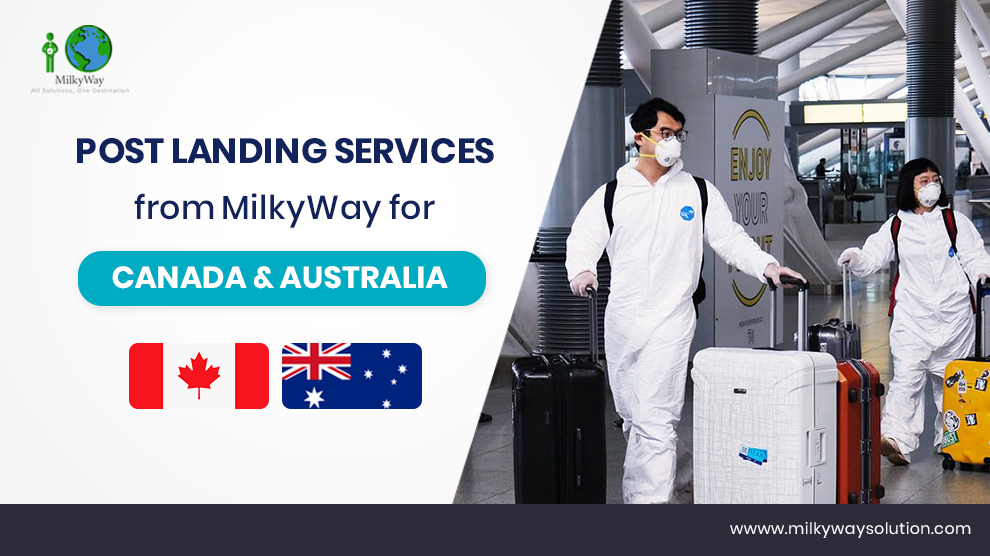 Post Landing services from MilkyWay for Canada & Australia